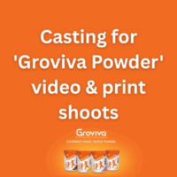 Casting for 'Groviva Powder' video & print shoots