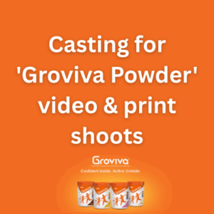 Casting for 'Groviva Powder' video & print shoots