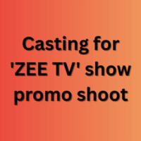 Casting for 'ZEE TV' show promo shoot