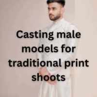 Casting male models for traditional print shoots